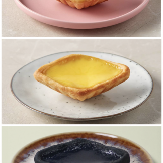 Mixed Box of 6 Egg Tarts, Coconut Tarts and Charcoal Egg Tarts
